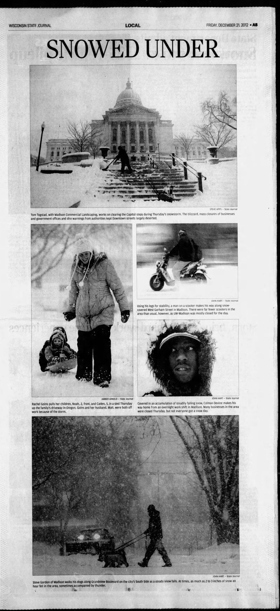 State Journal coverage Dec. 21, 2012